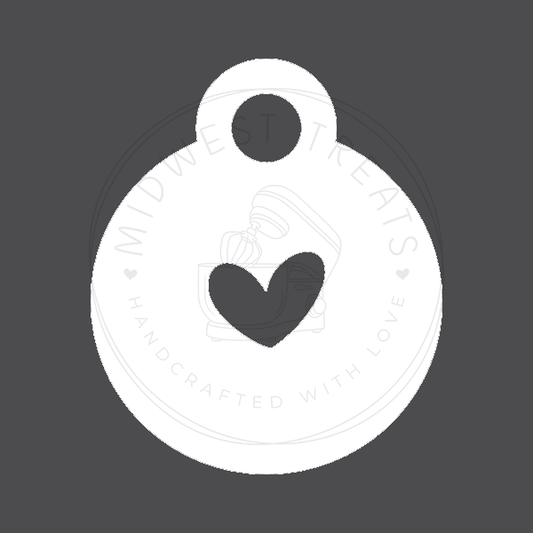 Heart 1 Macaron Stencil